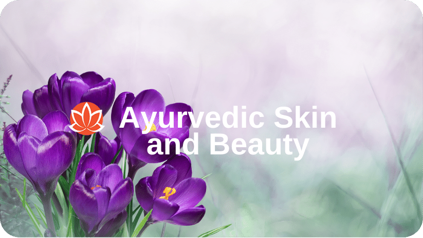 ayurvedic skin and beauty course featured image with flowers