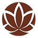 brown lotus button