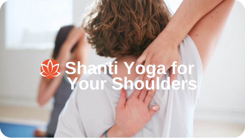women doing shanti yoga exercises for shoulders